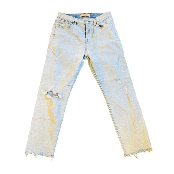 7 For All Mankind Luxe Vintage Josefina Boyfriend Jeans Cosmic Blue - Picture 3 of 9